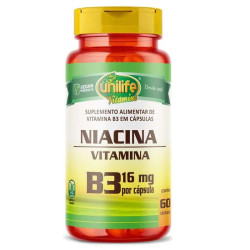 Capsula Niacina Vitamina B3 60cp Unilife