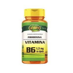 Capsula Piridoxina Vitamina B6 60cp Unilife