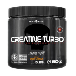 Creatine Turbo Sabor Laranja 150g Black Skull