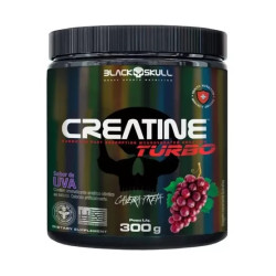 Creatine Turbo Sabor Uva 300g Black Skull