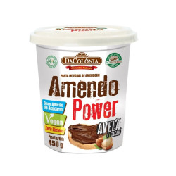 Pasta de Amendoim AmendoPower Sabor Avelã e Cacau 450g Da Colônia