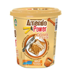 Pasta de Amendoim AmendoPower Sabor Caramelo e Flor de Sal 450g Da Colônia