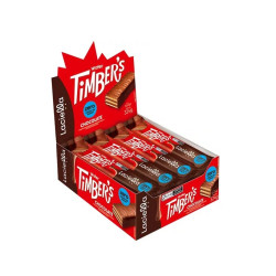 Timber's Wafer Chocolate ao Leite Display 324g Laciella