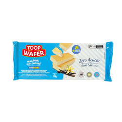 Biscoito Wafer Sabor Baunilha sem Açúcar 78g Toop Wafer