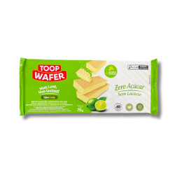 Biscoito Wafer Sabor Limão sem Açúcar 78g Toop Wafer