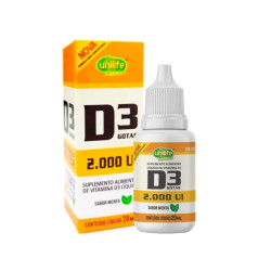 Vitamina D3 Sabor Menta Gotas 20ml Unilife